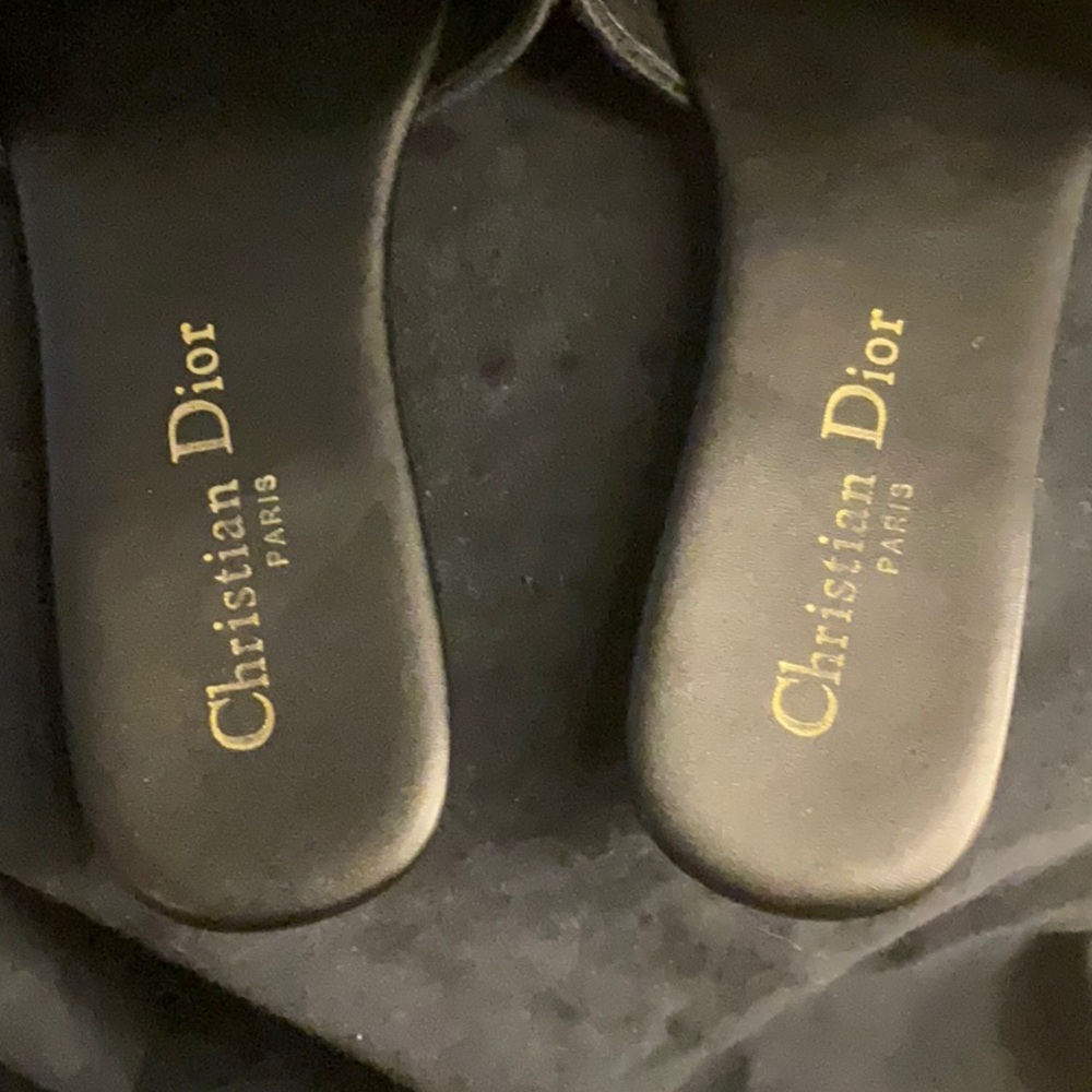 Dior Men's Black and Cream Sandals - Picture 6 of 7